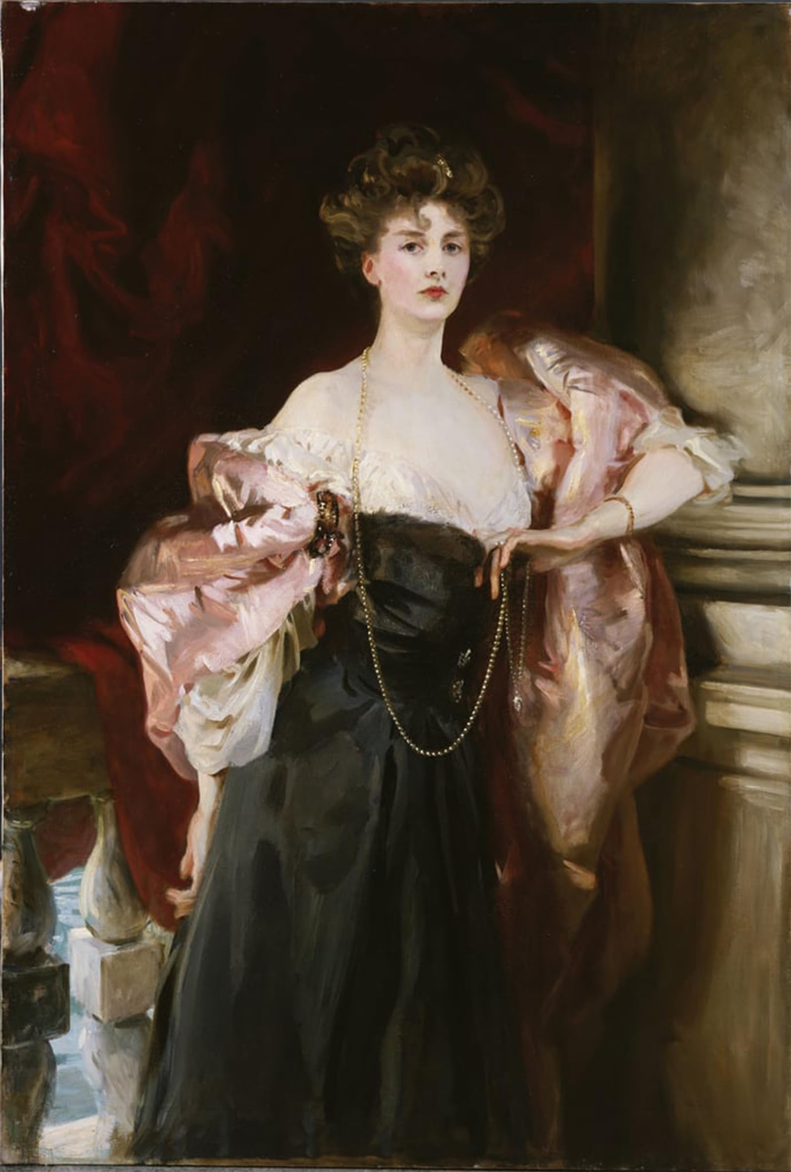 POSTERIIk Vintage Art Print Images Pictures Print Portrait of Lady Helen Vincent Viscountess by John Singer Sargent Modern Colour Posters for Office Home Decor 60x90cm