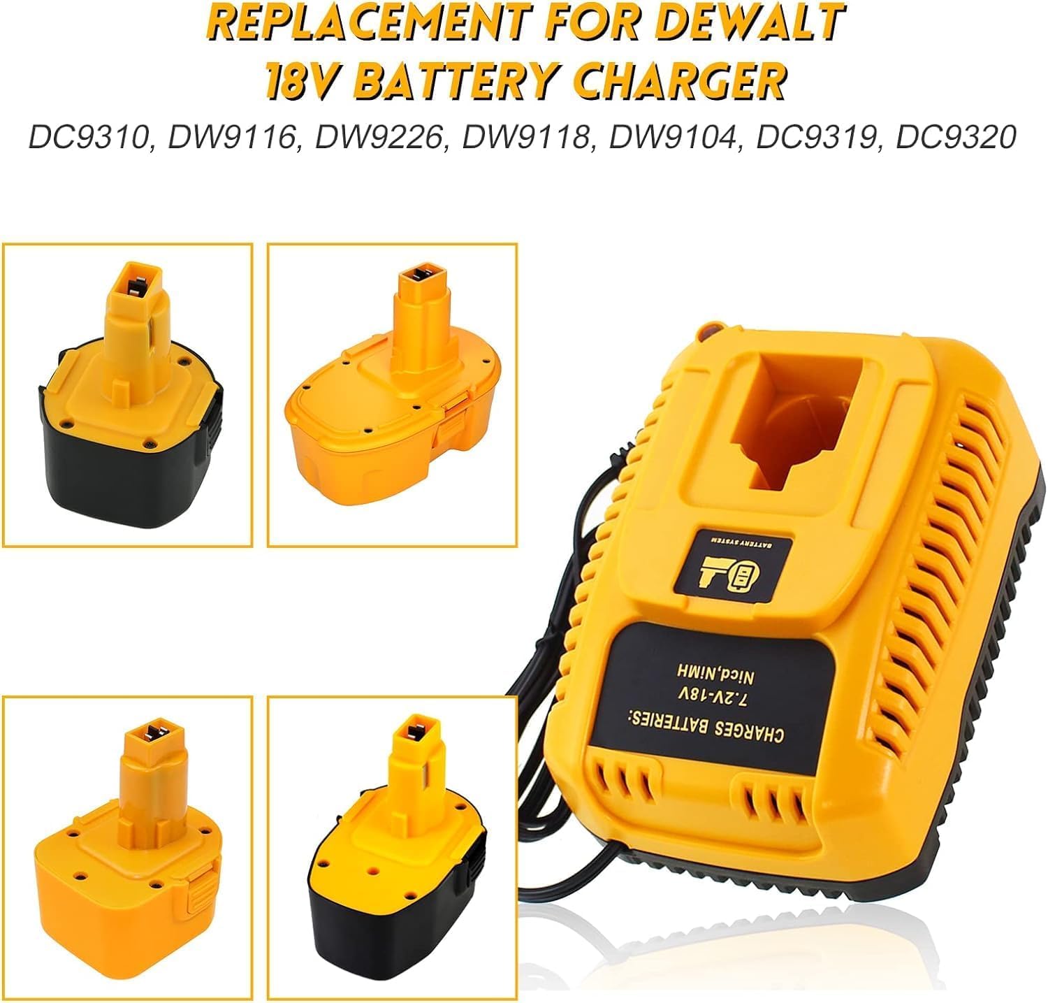 1PACK 2PACK 18V For Dewalt 5.0AH 18 VOLT XRP DC9096 DC9098 NiMh Battery