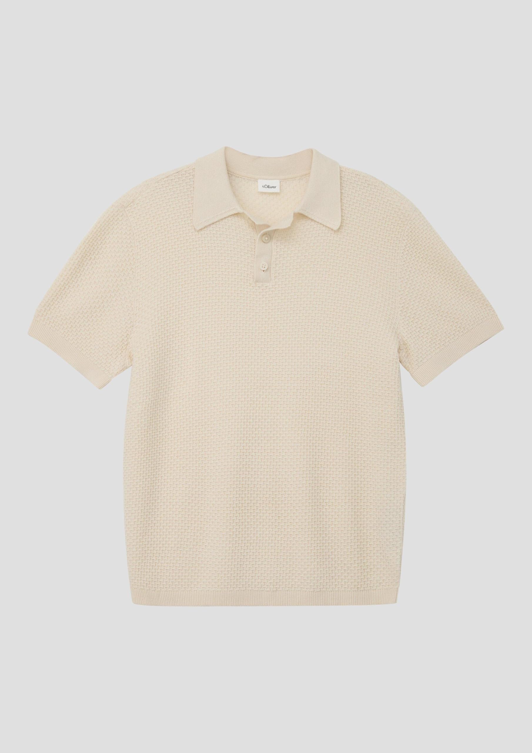 s.Oliver Jungen Leichtes Strickpolo aus Baumwollmix Strickpolo