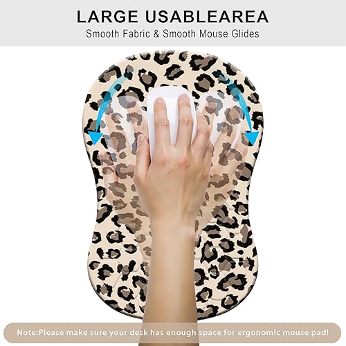 Miniatura 4 de Kakurookie Alfombrilla de mouse ergonómica con soporte para reposamuñecas, diseño de masaje, tapete de mouse para aliviar el dolor del túnel