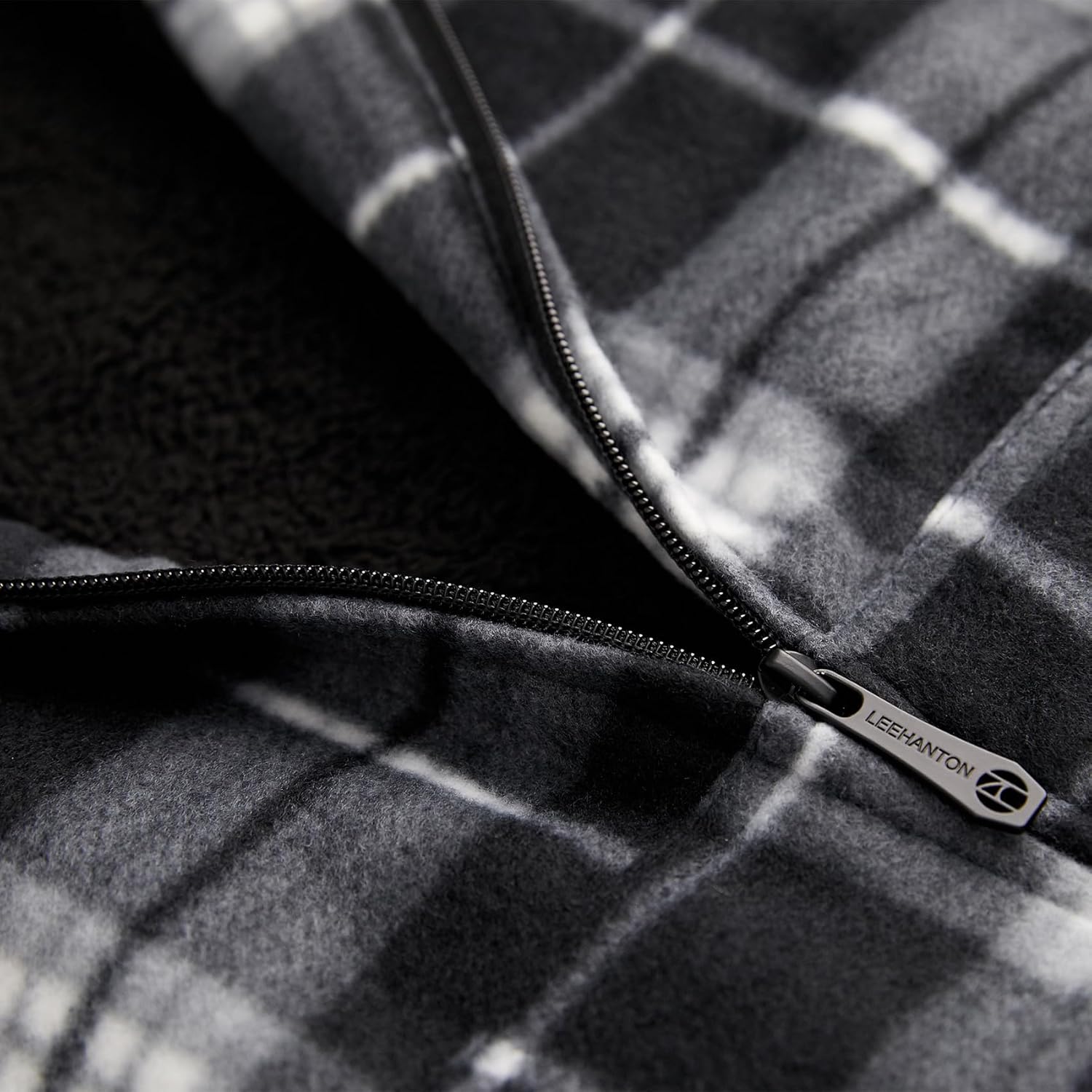 Gary Com Men's Flannel Plaid Jacket for Winter,Heavyweight Sherpa Lined Hoodie Zip Up Coat with Pockets - Image 3