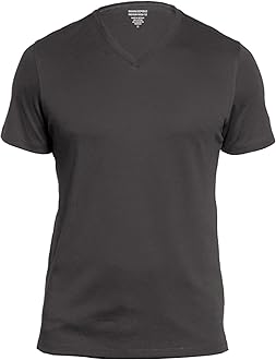 BANANA REPUBLICMen's Factory Premium-Wash V Neck T Shirt Short Sleeve