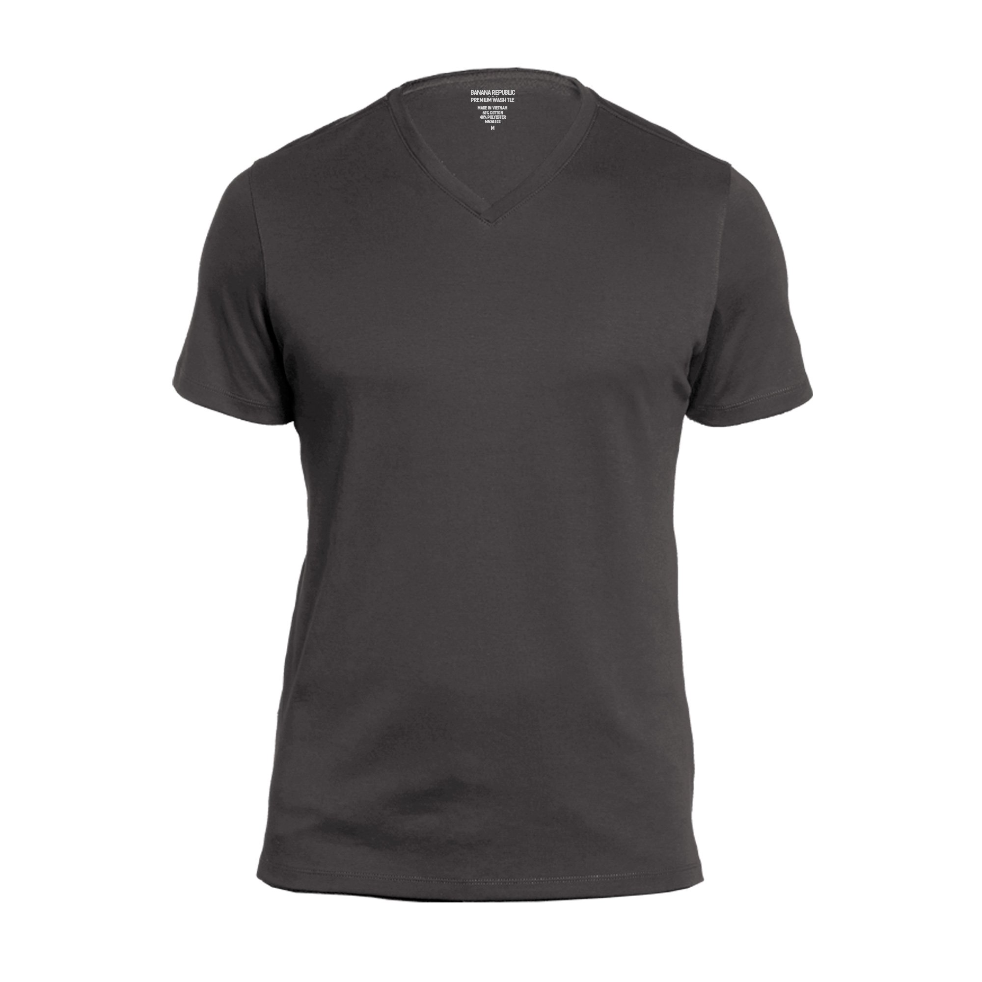 BANANA REPUBLIC Men's Factory Premium-Wash V Neck T Shirt Short Sleeve