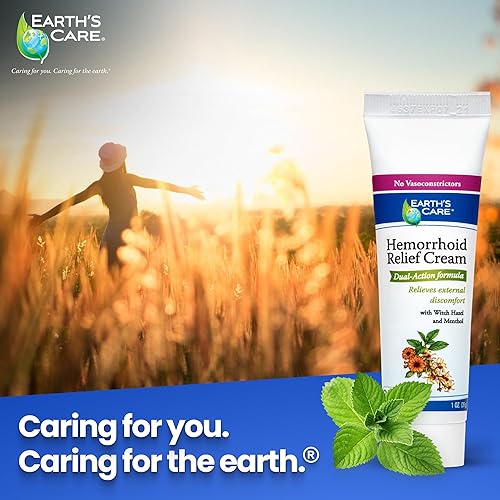 Miniatura 8 de Earth's Care Crema para hemorroides - Tratamiento para el alivio de hemorroides 1 OZ. (0.99 oz.)