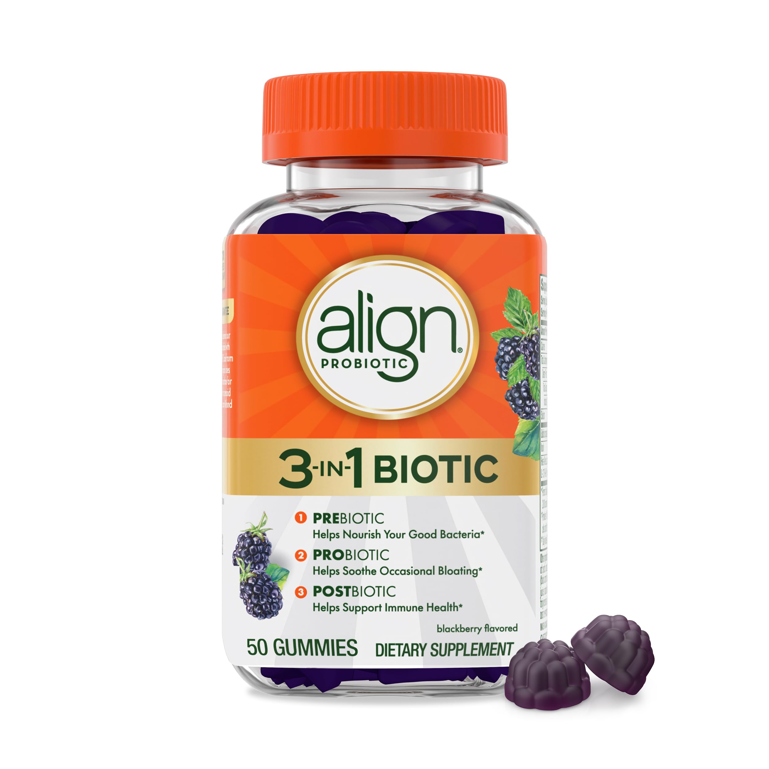 Align Probiotic 3-in-1 Biotic Gummies