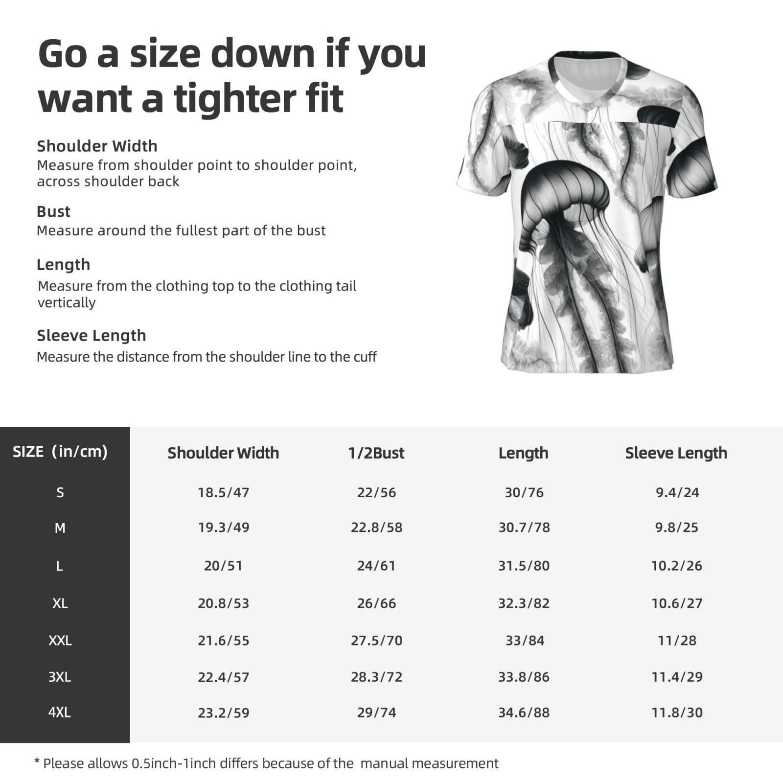 Stylish Athletic Sports Jersey Magical-Jellyfish-Underwater Men's Rugby Jersey 3X-Large Black