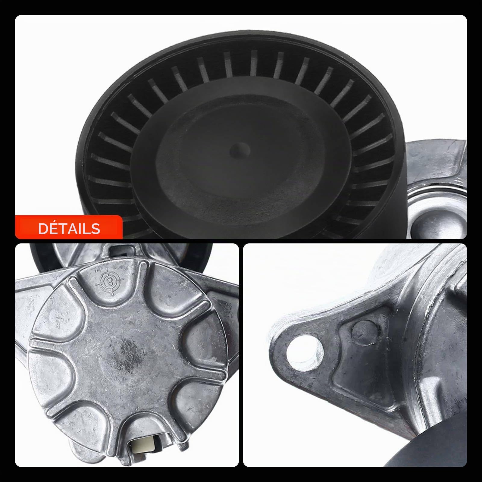 Frankberg Poulie de tension, tendeur de courroie, courroie trapézoïdale à | Compatible avec: , Sprinter 3-T Bus 903, Classe C T-Model S203, Sprinter 3-T Fourgon 903, Vito Bus W639