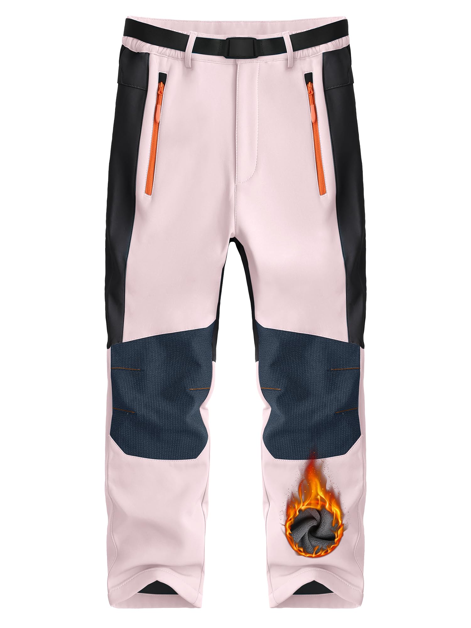 FAIRYRAIN Warme winterskibroek voor jongens en meisjes, softshellbroek FAIRYRAIN Warme winterskibroek voor jongens en meisjes, softshellbroek