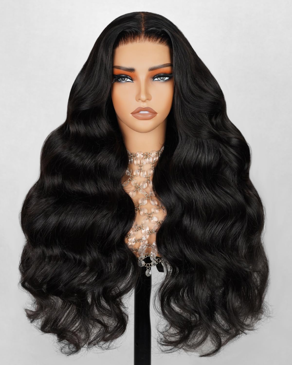 Arabella 5x6 Wear and Go Glueless Wigs Human Hair Pre Cut Lace 210% Density Lace Front Wig Human Hair 12A Real Pre Bleached Knots Upgraded Loose Body Wave Wig (