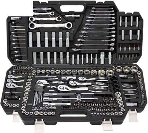 ORDALI Herramienta de reparación de vehículos 150 piezas herramientas de reparación de automóviles juego de llaves de enchufe reparación de ruedas