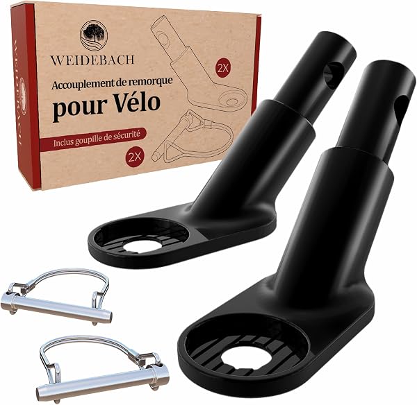 Weidebach® attelage pour remorque Noire - 1