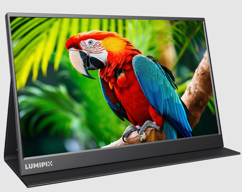 LUMIPIX Portable Monitor 15.6 Inch 1080P FHD IPS Gaming Display