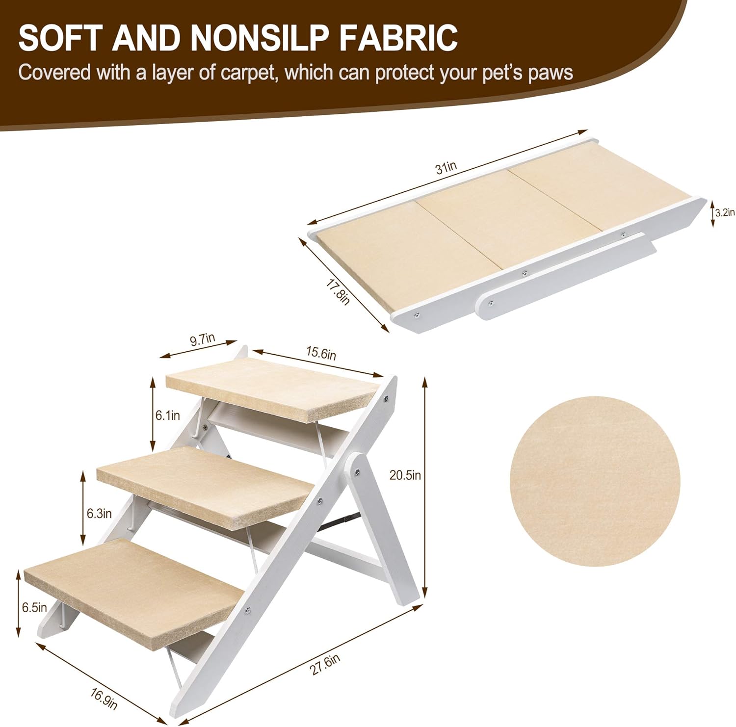 Niubya dog steps Clearance