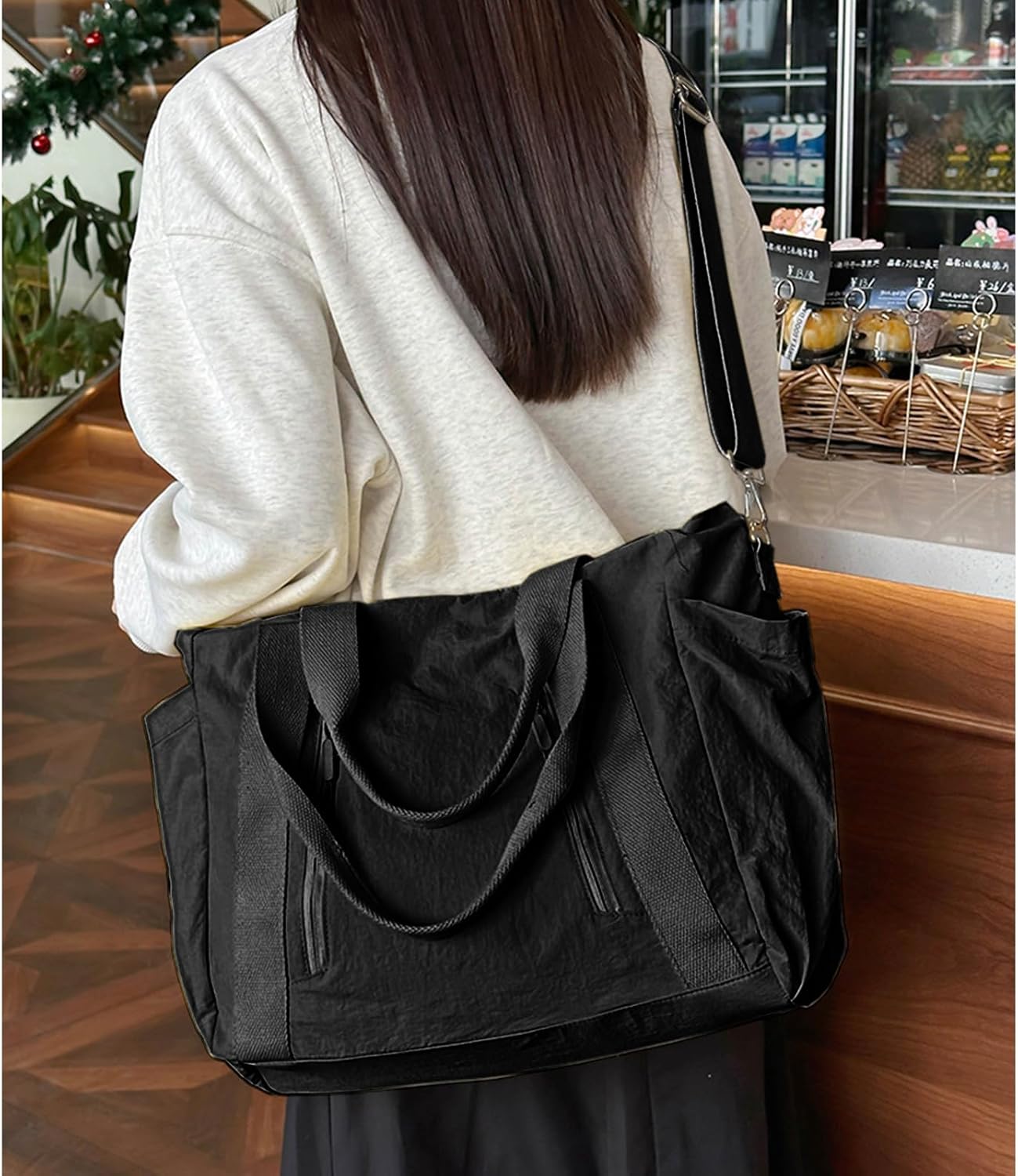 Sursee Large Tote Bags for Women Crossbody Shoulder Purses Travel Duffel Bag Sports Gym Bags - Image 2