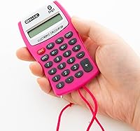 Vista 7 de BAZIC Calculadora de tamaño de bolsillo de 8 dígitos con cuerda para el cuello pantalla LCD calculadoras electrónicas de función estándar