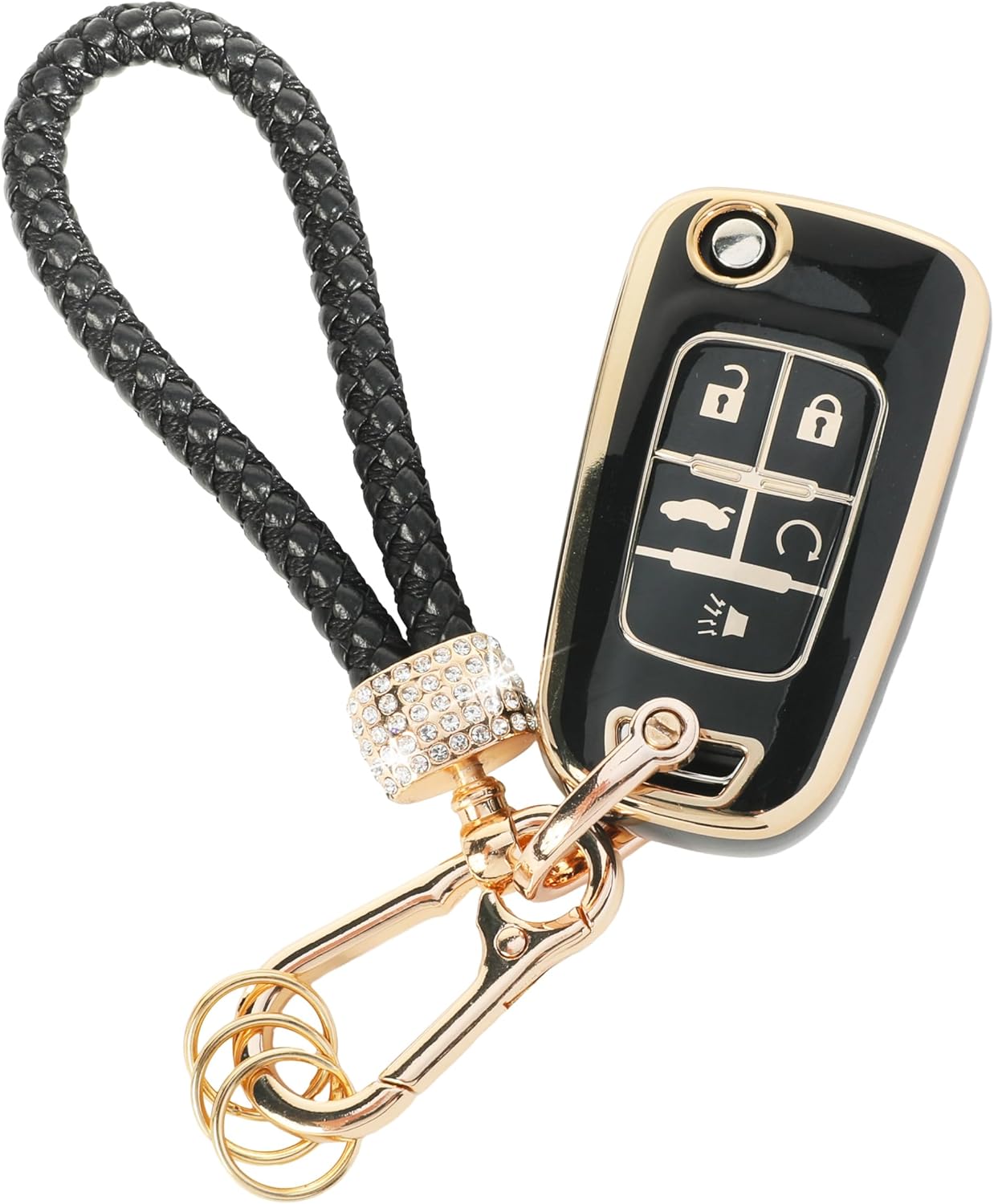 ESEWALAS Key Fob Cover,Key Fob Case Cover,Full Protection Key Shell with Keychain