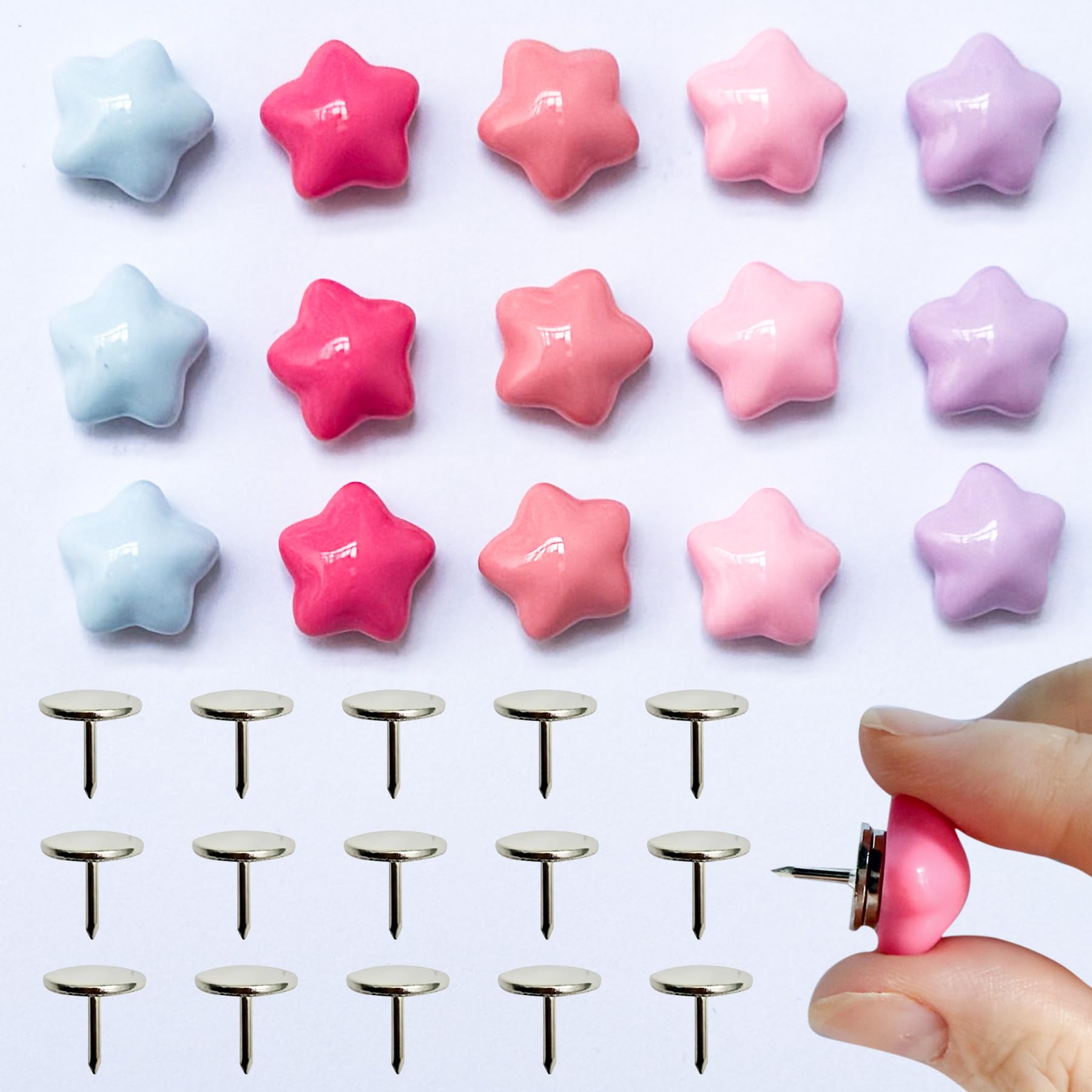 Aimant de bureau étoile macaron pour un espace de travail inspirant et organisé