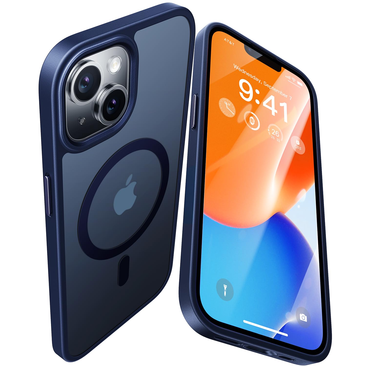 Magnetic Case for iPhone 13, Compatible with MagSafe, 16FT Drop Protection, Shockproof, Slim Blue Case
