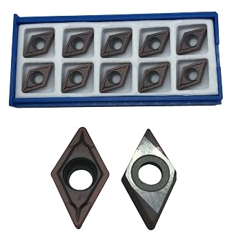DCMT11T304 DCMT32.51 DCMT11T308 DCMT32.52 10pcs indexable Carbide turnning Inserts for Lathe Turning Tool Holder for Steel,Stainless Steel and cast Iron. DCMT11T308DCMT32.52