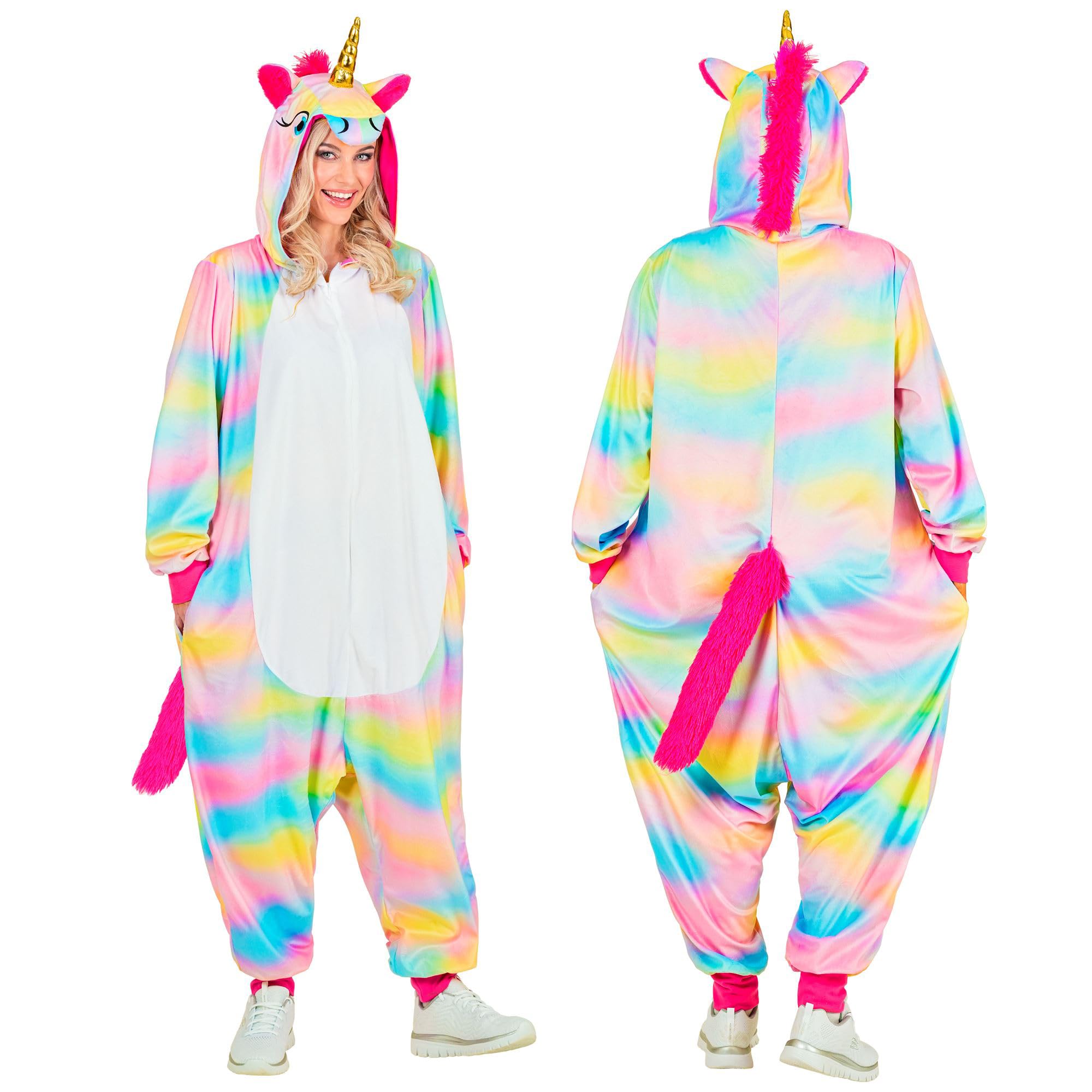 Tierkostüm "Cookie Monster" für Erwachsene | Overall Hellblau | Weicher Plüsch-Jumpsuit mit Kapuze für Damen und Herren, Karneval Mottoparty