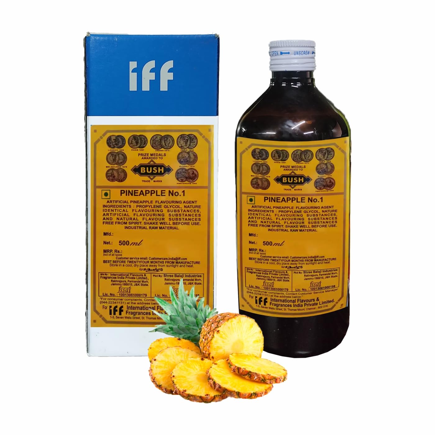 IFF PINEAPPLE NO.1 Flavour/Essence (Used in Ice Creams, Cakes, Chocolates, Jams, Jellies, Sweets, Marzipan, Confectioneries, Cookies, Sherberts, Milkshakes etc)- 500 ML Pack-image-32