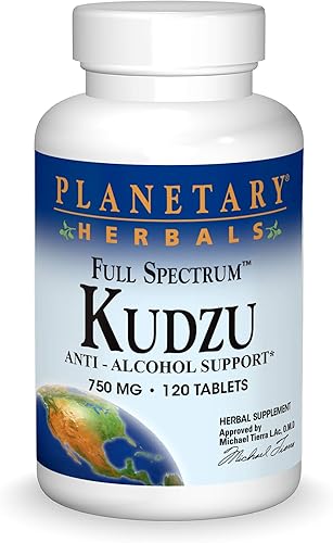 Planetary Herbals Tabletas Kudzu de espectro completo, 120 unidades