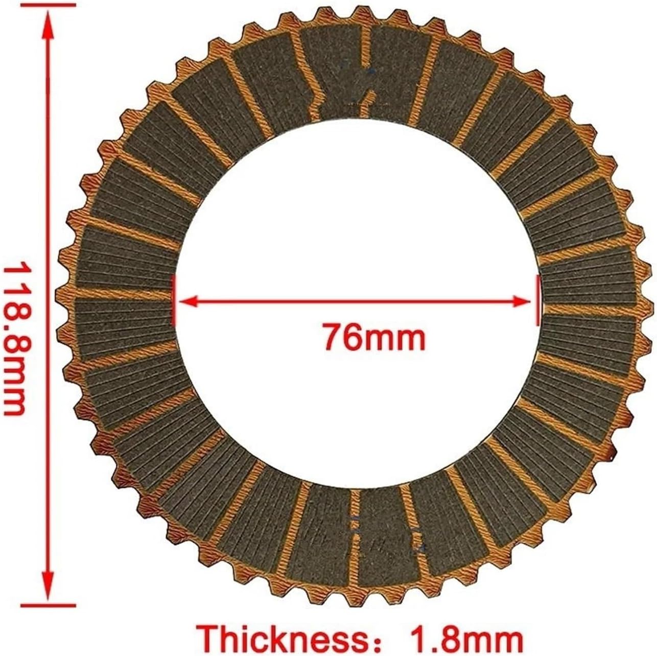 Automotive Clutch Disc Friction Plates Set Fit For Evoque Freelander Fit For Jeep Renegade Fit For Fiat 500x Rear Differential Repair Kit (Clamp Plate 2pcs)