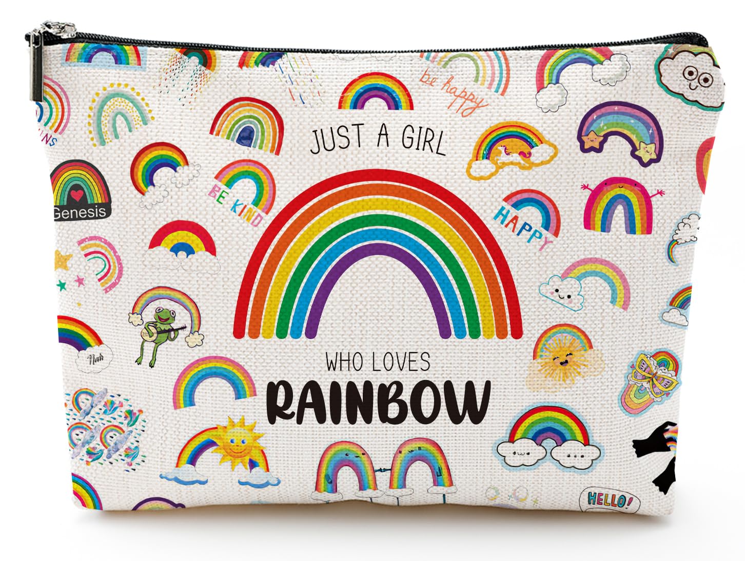 Inspirational Rainbow Bag Gifts for Women, Rainbow Makeup Bag for Her Teeny, Rainbow Wall, Daughter Granddaughter Birthday Gifts- Makeup Bag Cosmetic Bag Travel Pouch Gift for Her