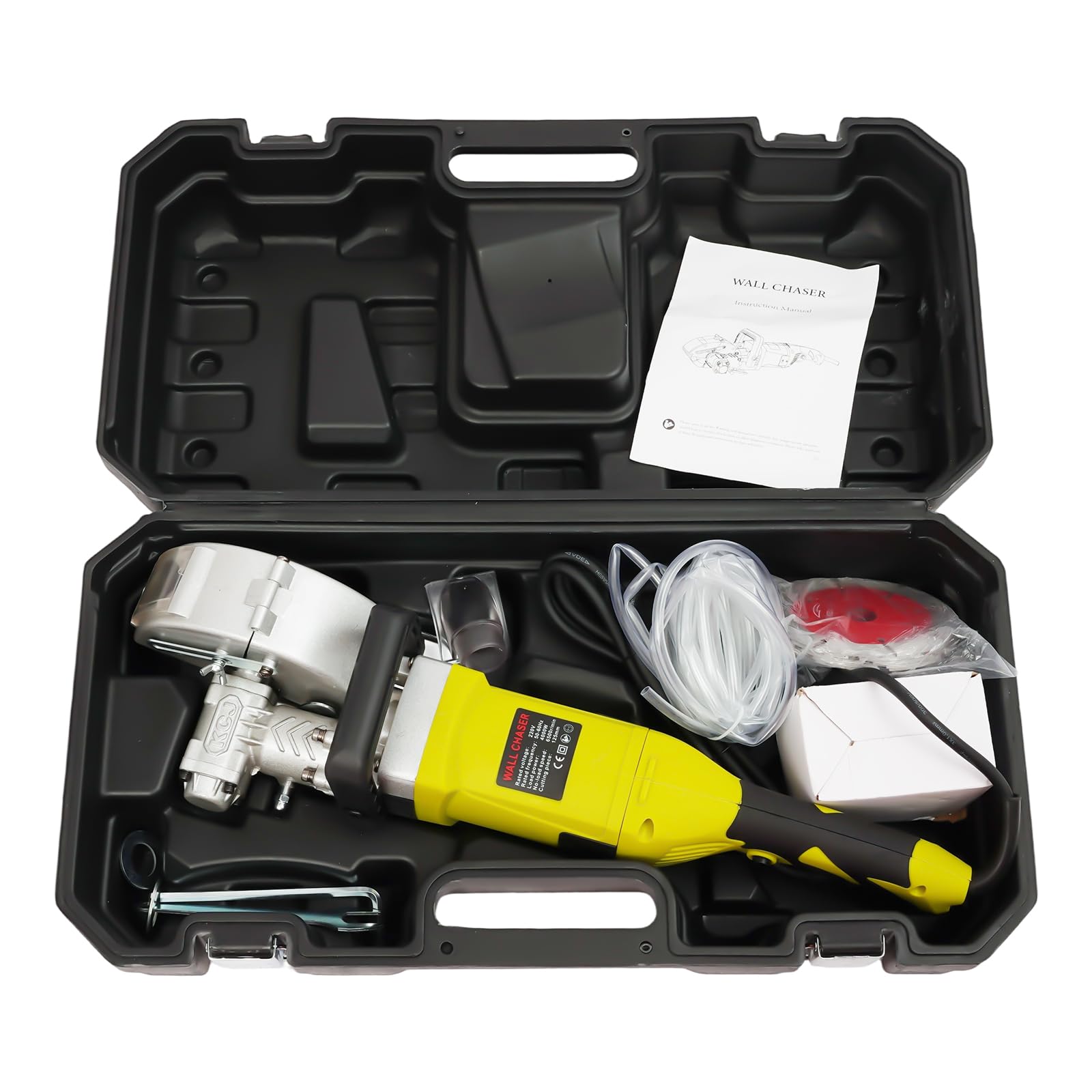 Fraiseuse électrique de rainure 4000W, rainureuse maçonnerie 6500 tr/min, machine à rainurer le béton