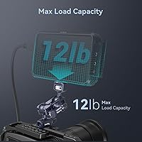 Vista 6 de SmallRig Brazo mágico articulado con abrazadera NATO y tornillo de 1/4"-20 (con pasadores retráctiles), rotación de 360 grados, carga máxima de 12