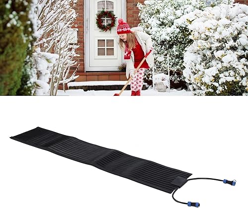 Miniatura 3 de TOPINCN Tapete calefactable para derretir la nieve, tapete eléctrico para derretir nieve al aire libre, tapete calefactado al aire libre para