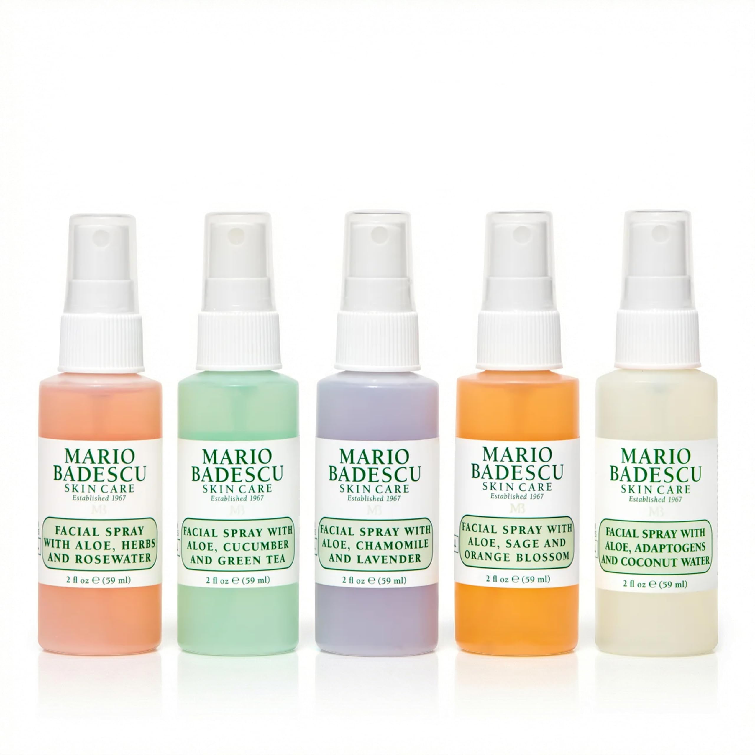 Mario Badescu Facial Spray Collection with Rose Water, Cucumber, Lavender and Orange Blossom, Multi-Purpose Cooling and Hydrating Face Mist for All Skin Types, Dewy Finish