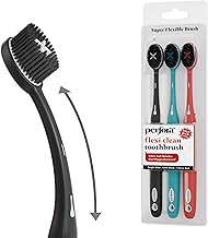 Perfora Flexi Toothbrush For Kids & Adults | With Charcoal Infused Bristles | Ulta Soft Bristles For Plaque Removal | Tooth Brush Set (Pack Of 3)