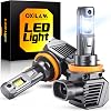 OXILAM H11 LED Bulb H8 H9 Bulbs, 900% Brighter Ultra-Bright, 5 Min Quick Install, 6000H Lifespan, No Flicker, 99% Compatibility, Fit for Cars Trucks SUVs, Pack of 2