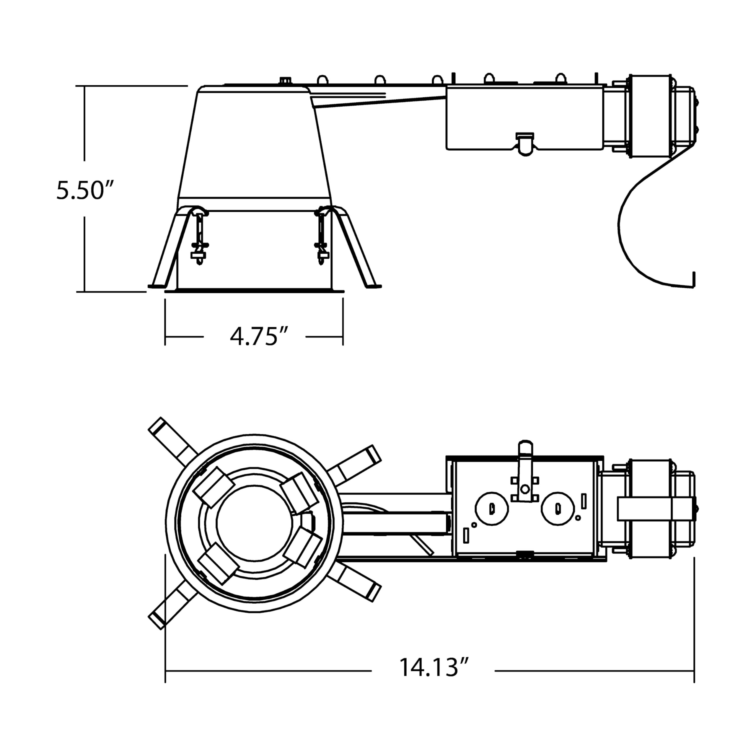 NICOR 4-Inch Airtight Recessed Housing -7