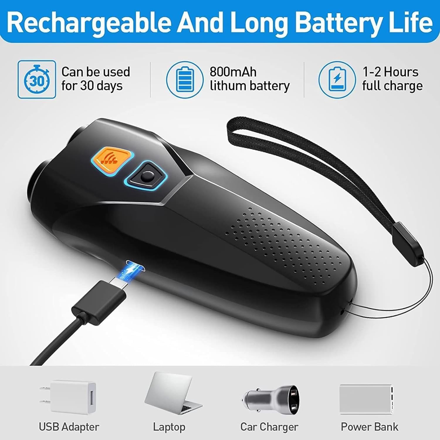 Dispositifs de Dissuasion for Chiens à 3 fréquences, Lampe Torche LED, Double capteur, Dispositif contrôle du comportement Anti-Chien, portée Efficace 9,7 m