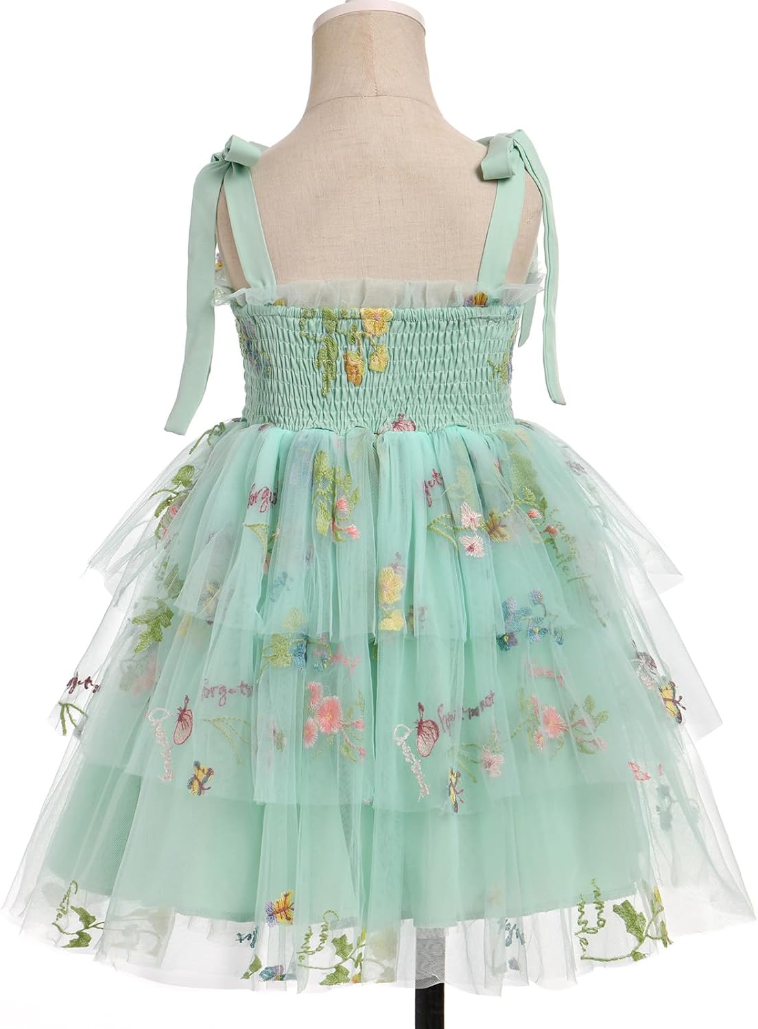 IDOPIP Baby Girls Tutu Dress Summer Sleeveless Backless Princess Birthday Party Dresses Smocked Ruffle Tulle Bowknot Sundress - Image 5