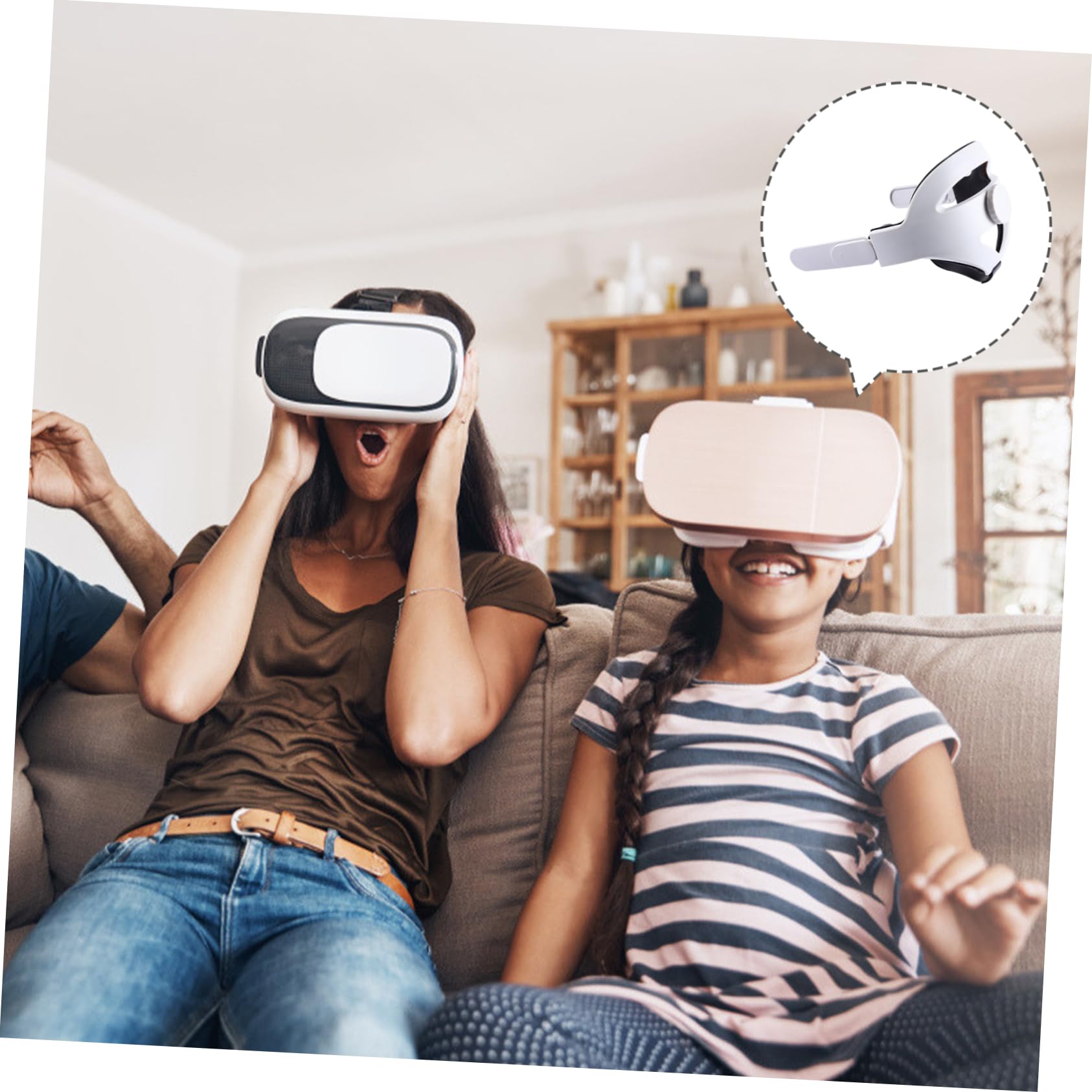 Cinturino Regolabile Non- Per Supporto Comodo e Bilanciato Facile Da Installare e Rimuovere Design Ergonomico Per Esperienza Vr