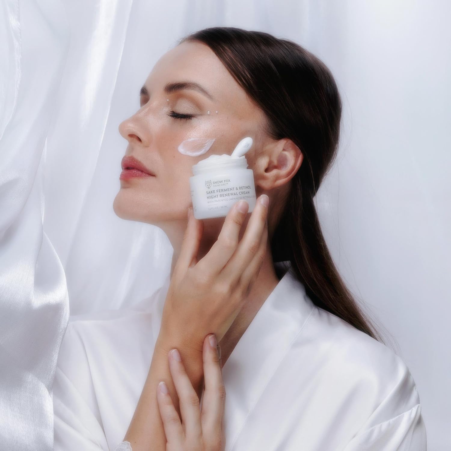 Snow Fox Skincare Sake Ferment & 0.30% Retinol Night Renewal Cream | Pre+Probiotic Sake Mask Bundle
