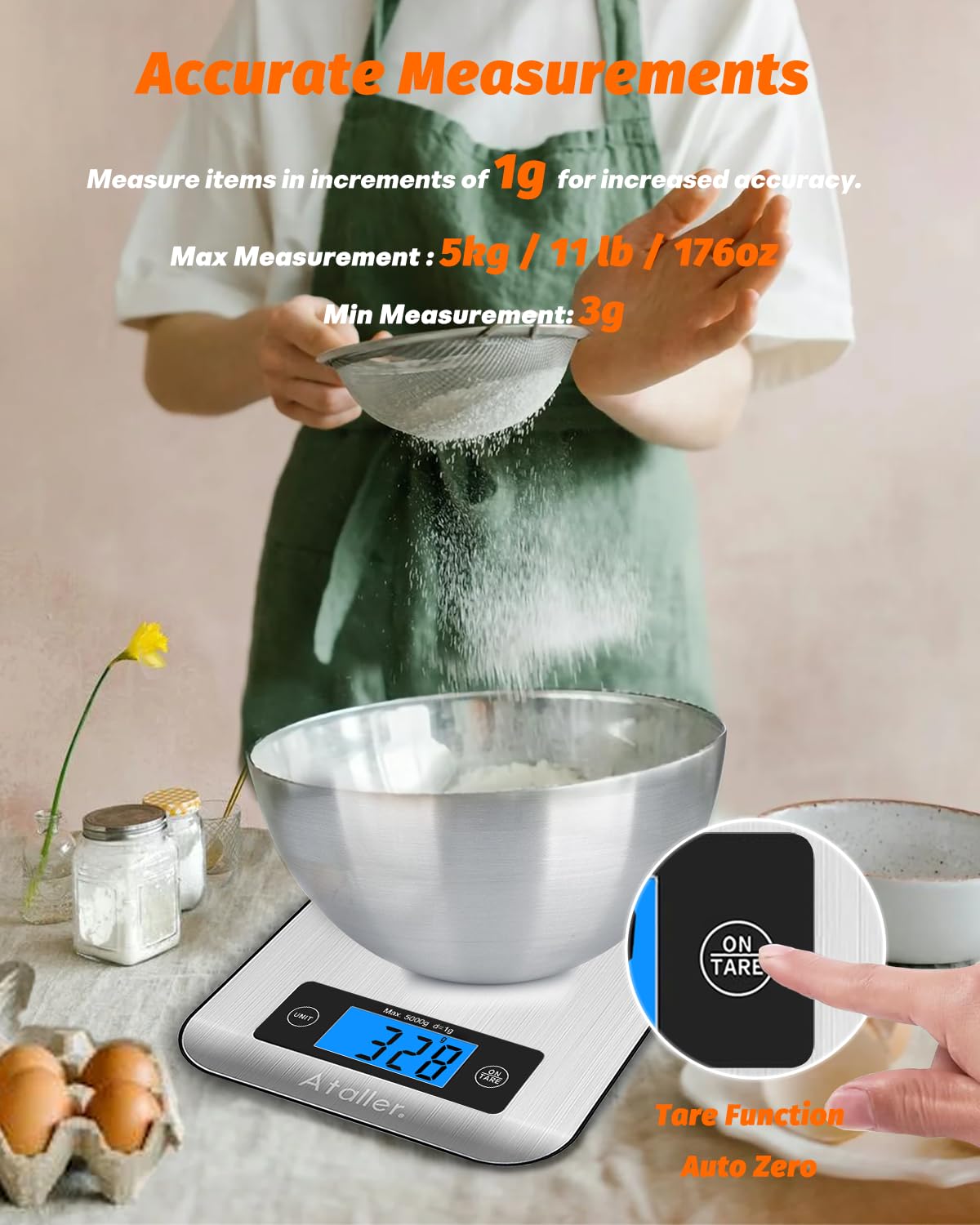 Smart Food Scale with Nutritional Calculator -5