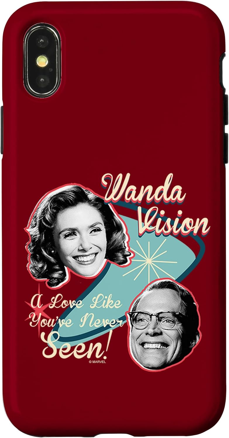 iPhone 13 Pro Marvel WandaVision Wanda & Vision Retro Love Case