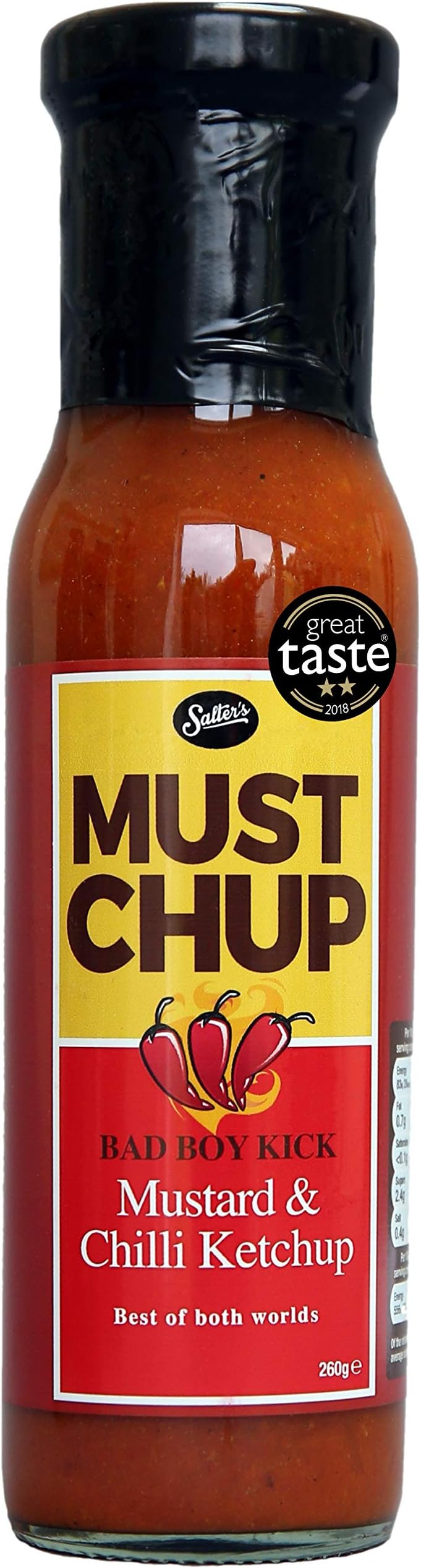 Must Chup Ketchup Bad Boy Tomato Mustard Chilli Sauce 260g