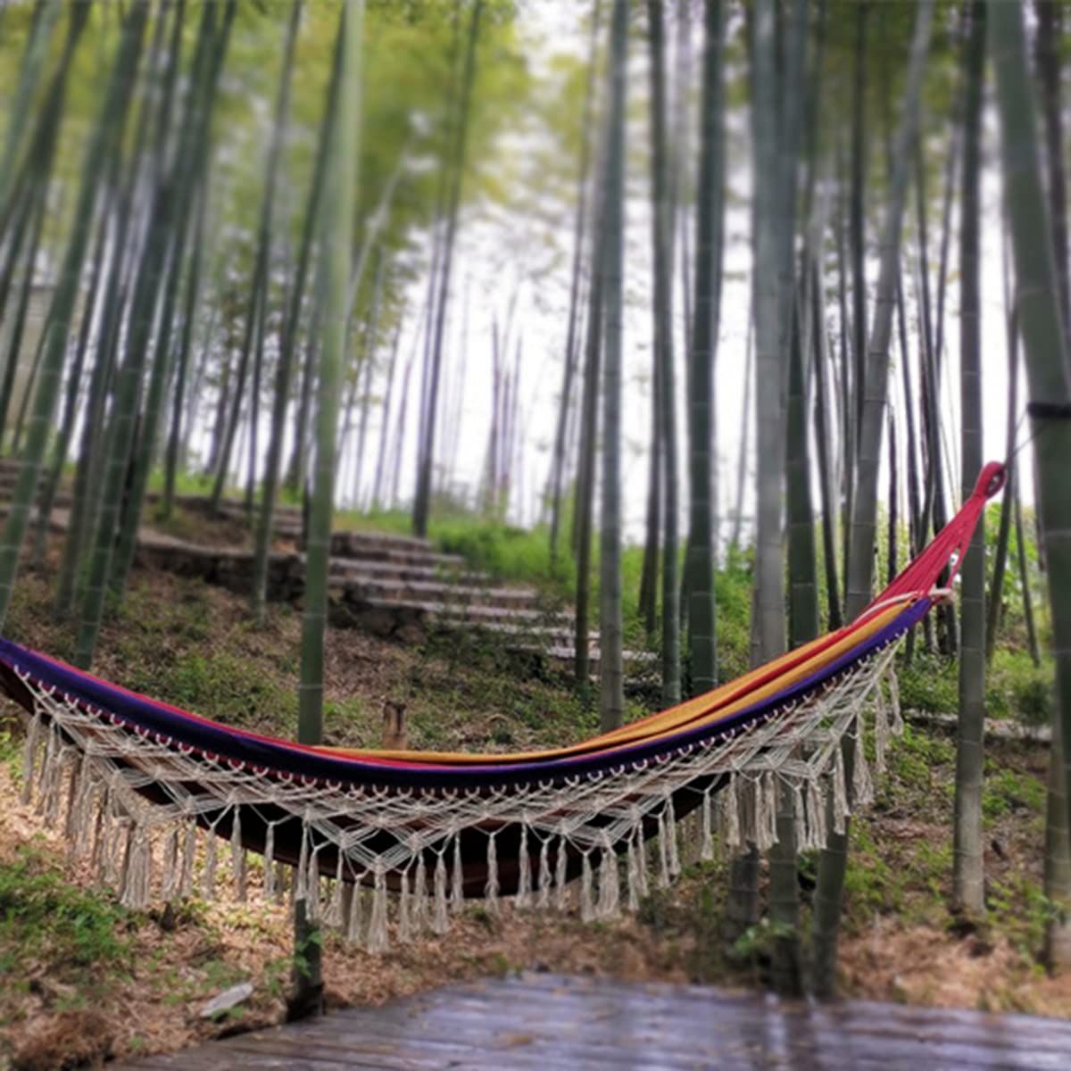 hängematte brücke Outdoor Camping mit Quasten, Doppel Hängematten aus Leinwand Baumwolle Hängeschaukel Tragbare mit Zugseilen und S-Haken, 150kg Traglast, Pedal Features 1: Effects Loop Farbe:BXT Schwarz Matt/Glanz OHNE LOGO Fire Mage BiS list