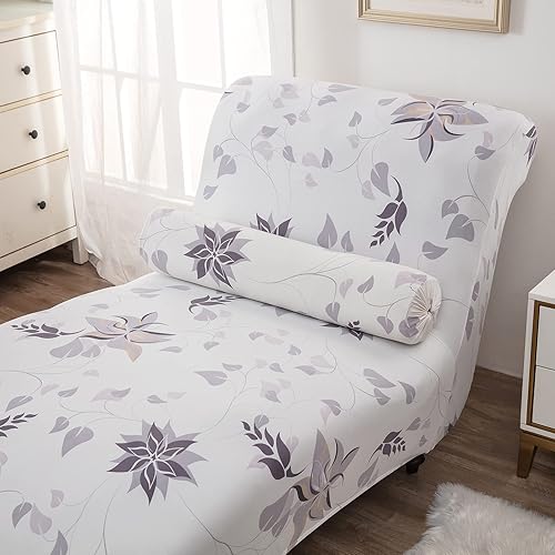 Miniatura 3 de Funda para tumbona sin brazos, funda elástica estampada para sofá reclinable, fundas elásticas para tumbonas para sala de estar, dormitorio, 13