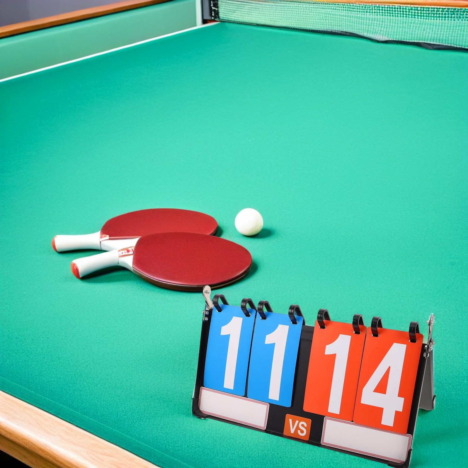 ifundom Tragbare Sportanzeigetafel Stelligem Flip Design Leichte Multifunktionale Scoreboard für Volleyball Basketball Tischtennis Badminton Sichtbare Zahlen Einfach zu Bedienen für