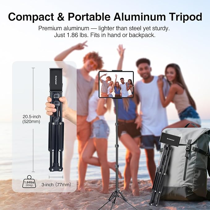 Soporte de suelo para tablet de aluminio elitehood negro miniatura 4