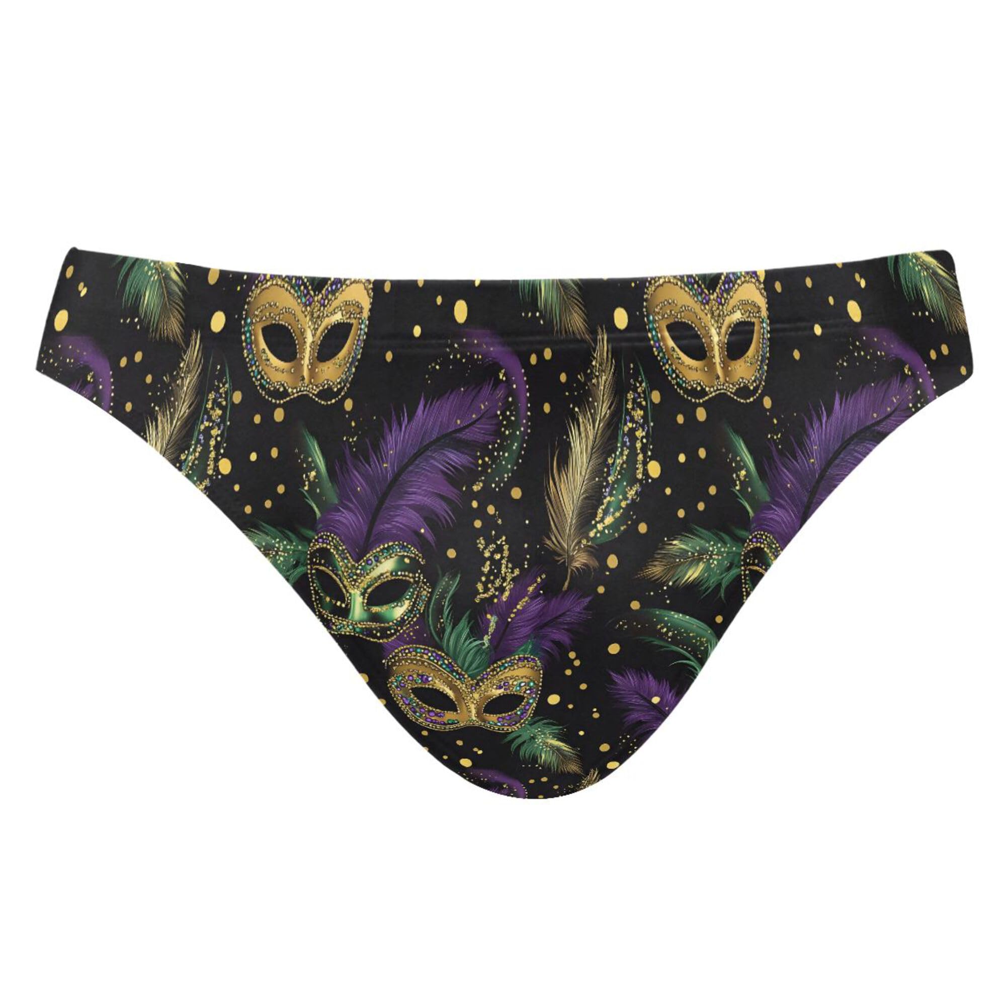 Brazil Mardi Gras Carnival Party Mens Swimwear Swim Briefs Bikini Swimsuit for Summer Beach L B0403636