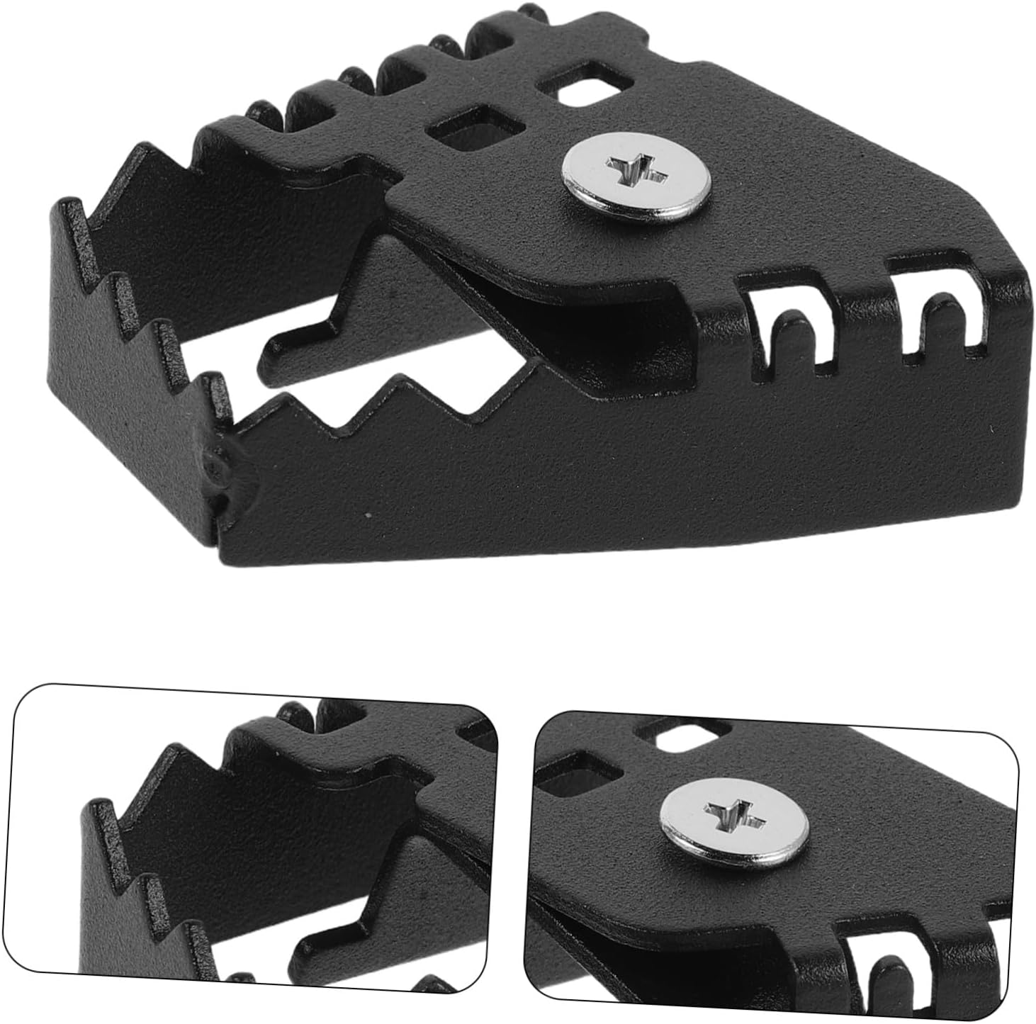 Garneck Motorcycle Rear Brake Pedal Extender Aluminum Alloy Brake Lever Replacement Enlarged Foot Plate Accessory for Road Riding