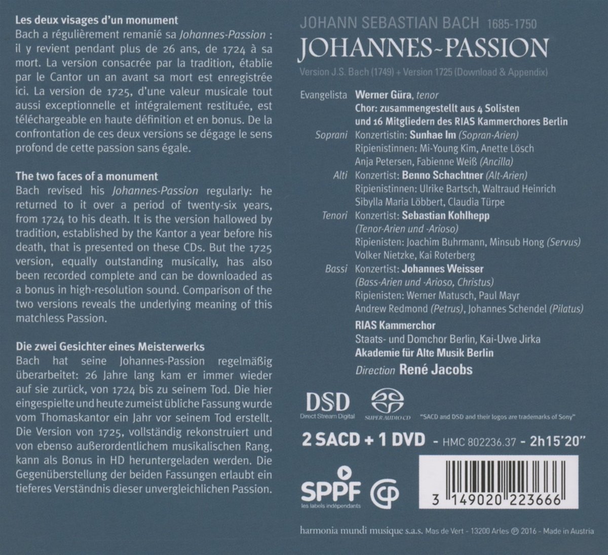 Bach : Johannes-Passion (Passion selon Saint Jean)