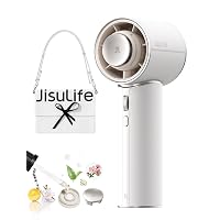 JISULIFE Mini ventilatore turbo portatile con pelle sintetica di alta qualità